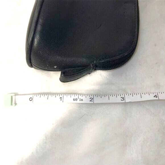 Coach Women's Black Leather  Pouch Zip Top - Picture 11 of 11